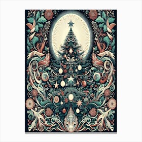 Christmas Tree Style William Morris1 Canvas Print