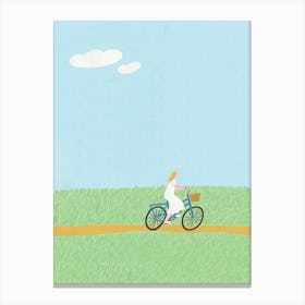 Summer Cycling Canvas Print