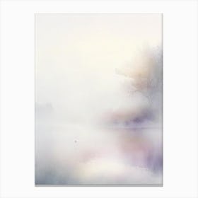 Fog Waterscape Gouache 1 Canvas Print