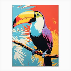 Andy Warhol Style Bird Toucan 3 Canvas Print