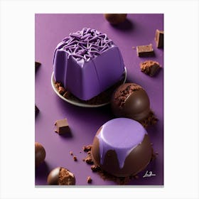 Purple Chocolates Canvas Print