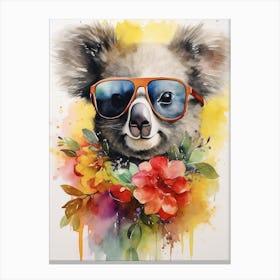 Koala Bear Watercolor Canvas Print