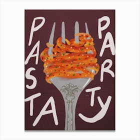 Pasta Party 1 Canvas Print