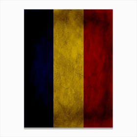 Chad Flag Texture Canvas Print