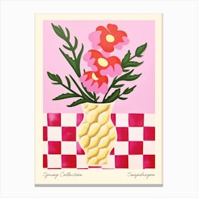 Spring Collection Snapdragon Flower Vase 3 Canvas Print