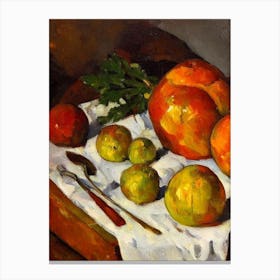 Celeriac Cezanne Style vegetable Canvas Print