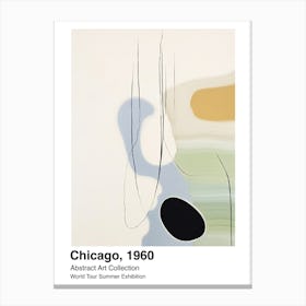 World Tour Exhibition, Abstract Art, Chicago, 1960 5 Canvas Print