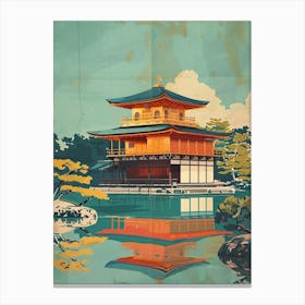 Japanese Palace In Tokyo Japan Mid Century Modern 4 Canvas Print