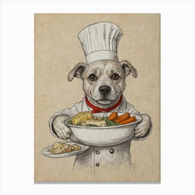 Chef Dog 3 Canvas Print