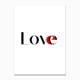 Love USA 2024. Canvas Print