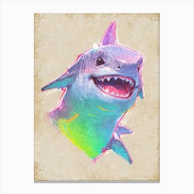 Rainbow Shark Canvas Print