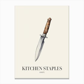 Kitchen Staples Kinife 3 Canvas Print