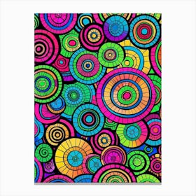 Colorful Circles Canvas Print