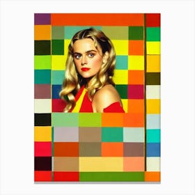 Alicia Silverstone Colourful Pop Movies Art Movies Canvas Print