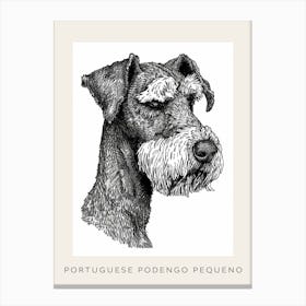 Portuguese Podengo Pequeno Dog Poster 1 Canvas Print