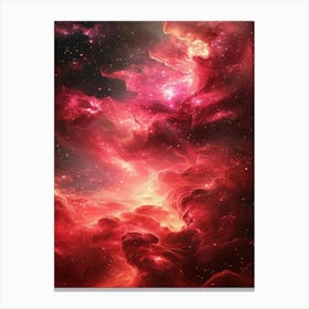 Red Nebula 3 Canvas Print