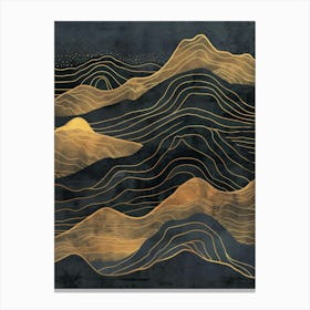 Golden Mountains Canvas Print