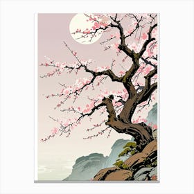 Asian Cherry Blossom Tree Canvas Print