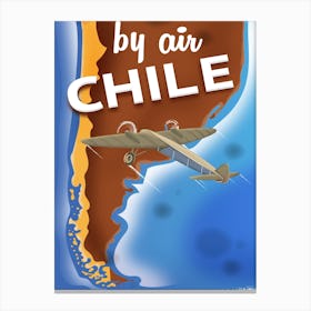 By Air Chile Canvas Print