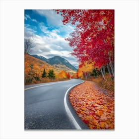 Autumn Road In The Mountains 1 Canvas Print