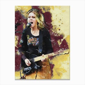Smudge Of Ellie Rowsell Wolf Alice Canvas Print