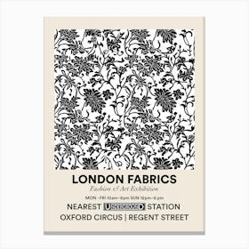 Poster Floral Dream London Fabrics Floral Pattern 3 Canvas Print