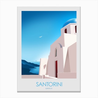 Santorini Greece Canvas Print