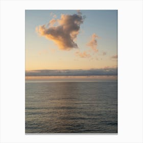Clouds and Mediterranean Sea at sunrise Canvas Print