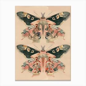 Spring Butterflies William Morris Style 6 Canvas Print