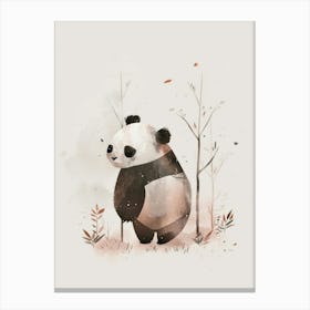 Charming Nursery Kids Animals Panda Bear 2 Canvas Print