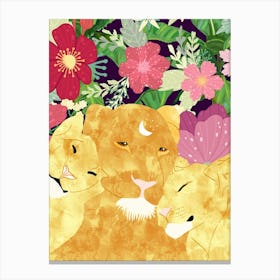 A Sincere Promise I Made To Myself, To Be Your Lioness When Things Are Messed Canvas Print