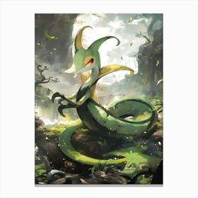 Serperior Pokemon Anime Manga Japan Poster Canvas Print