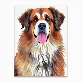 Leonberger Watercolour dog Canvas Print