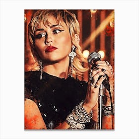 Miley Cyrus 9 Canvas Print