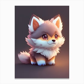 Default Cute Tiny Hyperrealistic Anime Wolf From Pokemon Chib 3 C862ba5e Ea94 4329 Ac77 2b249e8e8fe3 1 Canvas Print