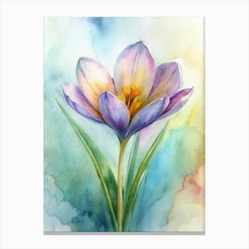 Watercolor Flower Canvas Print