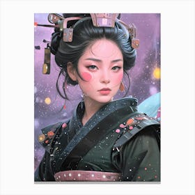 Japan Geisha Visual 14 Canvas Print