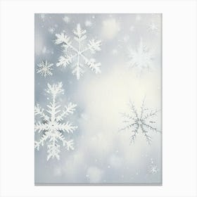 Nature, Snowflakes, Rothko Neutral 2 Canvas Print
