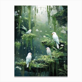 Birds In The Forest Canvas Print