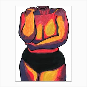 Curvy Woman Canvas Print