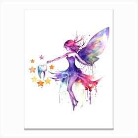 Fairy Tooth Watercolor 1 Canvas Print