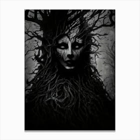 Mysterious Tree Goddess Canvas Print