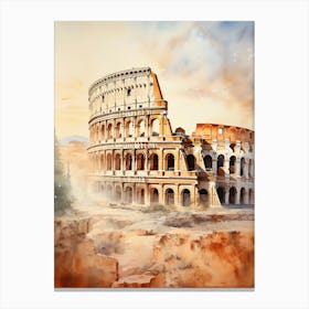 Gladiator's Glory: Rome's Colosseum in the Limelight 1 Canvas Print