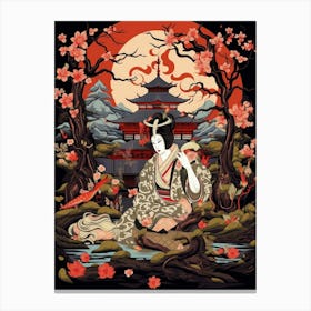 Kabuki Theater Japanese Style 7 Canvas Print