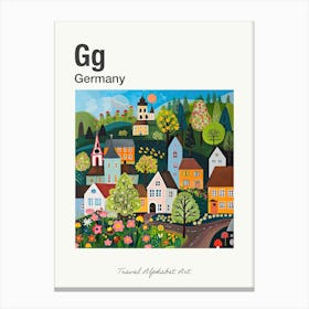 Kids Travel Alphabet  Germany 4 Canvas Print