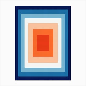 Modern gradient geometry 1 Canvas Print