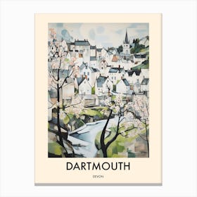 Dartmouth (Devon) Painting 4 Travel Poster Canvas Print