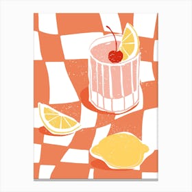 Colorful Cocktail Print 2 Canvas Print