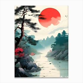 Japanese Landscape Painting 1 Canvas Print