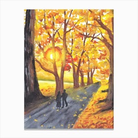 Autumn Walk Canvas Print